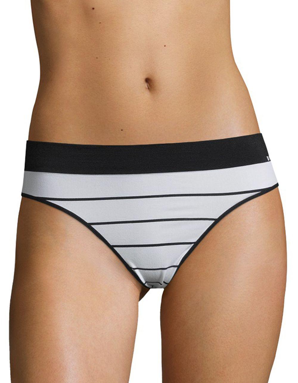 In Rise Dkny Mid Lyst Black Thong Seamless wqzUUvO
