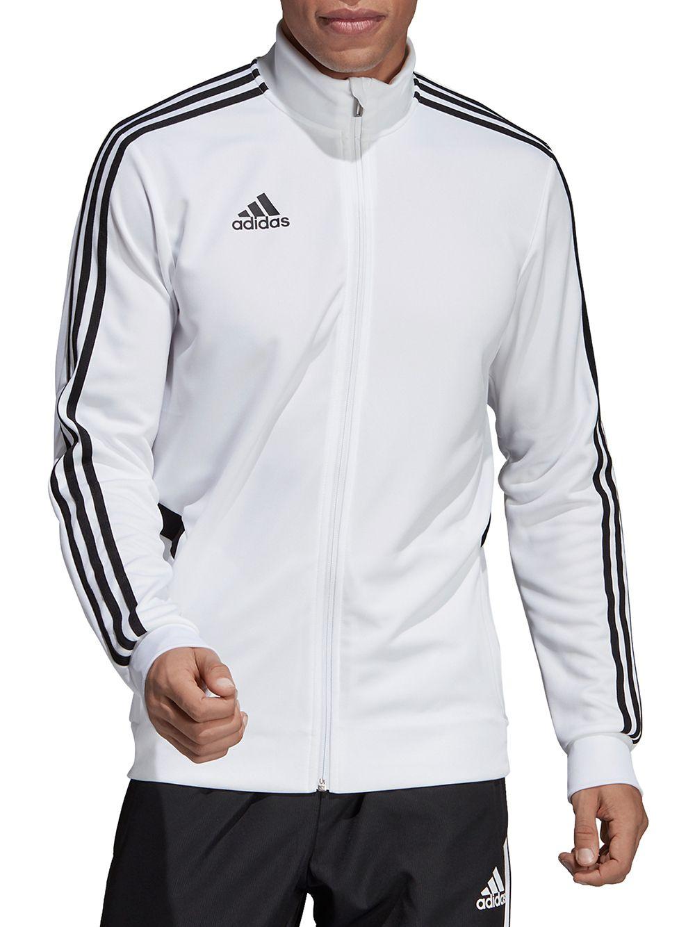 white adidas track jacket mens