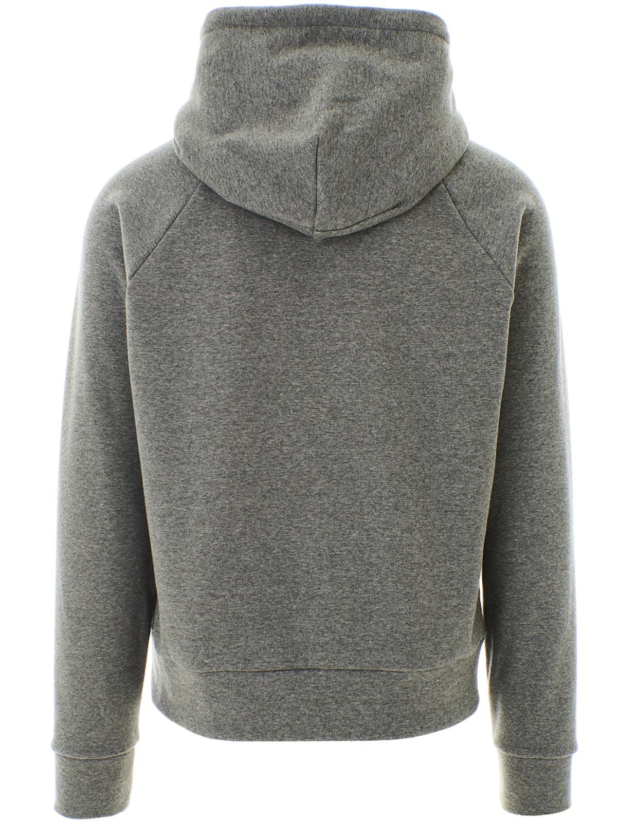 Lyst - Moncler Grenoble Oversized Logo Hooded Sweatshirt in Gray for Men