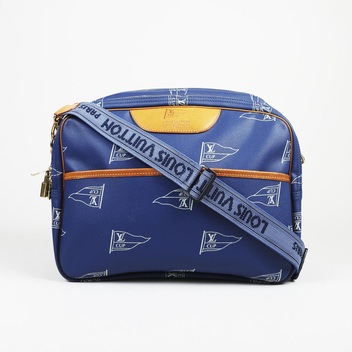 Lyst - Louis Vuitton Vintage &quot;reporter&quot; Coated Canvas Bag Men&#39;s in Blue for Men