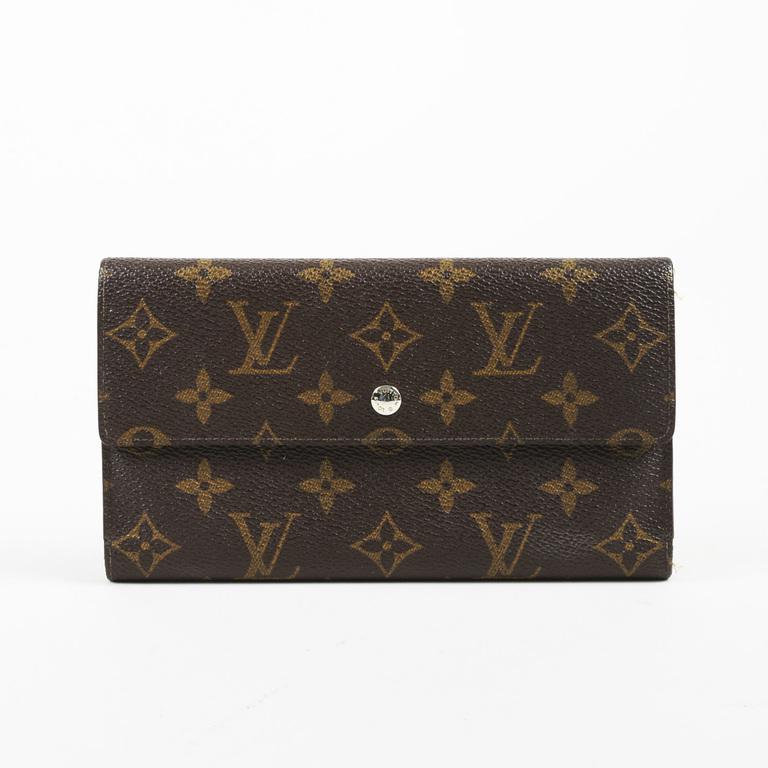 Lyst - Louis Vuitton Brown Monogram Canvas &quot;porte-tresor International&quot; Wallet in Brown - Save ...