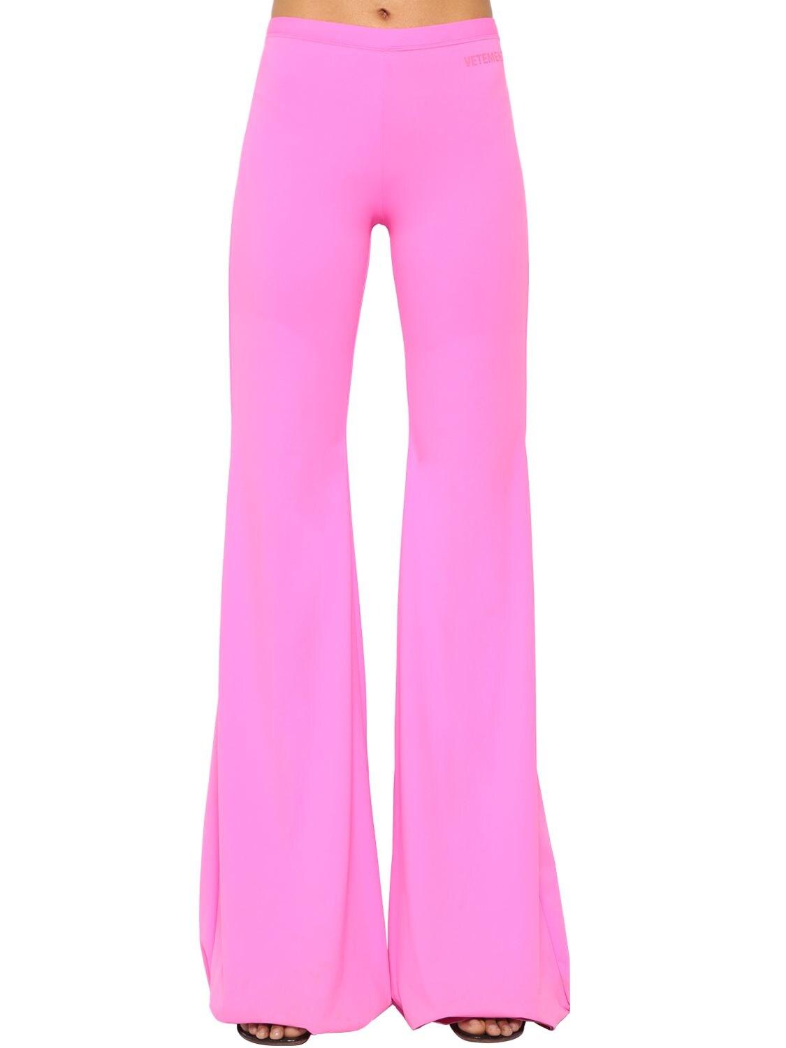 Vetements Synthetic Flared Lycra Pants in Hot Pink (Pink) - Lyst