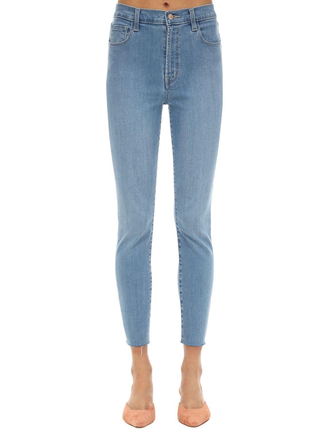 J Brand Leenah High Skinny Stretch Denim Jeans in Blue - Lyst