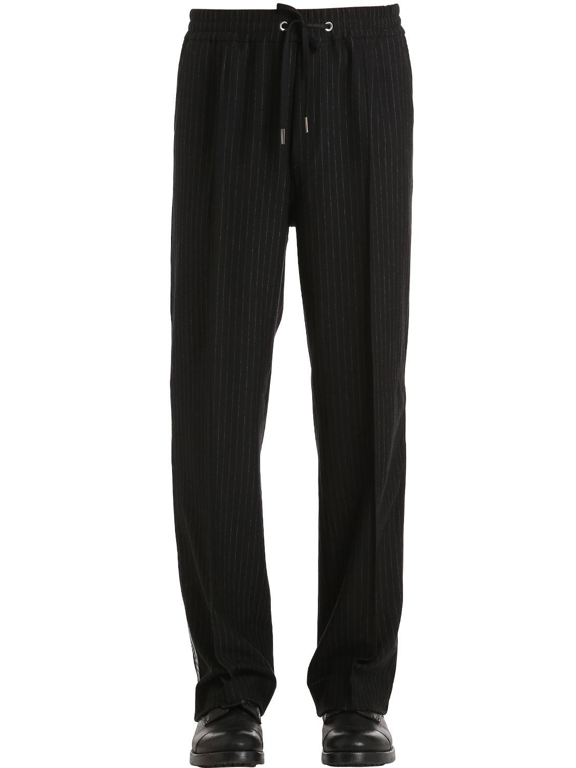 pinstripe sweatpants