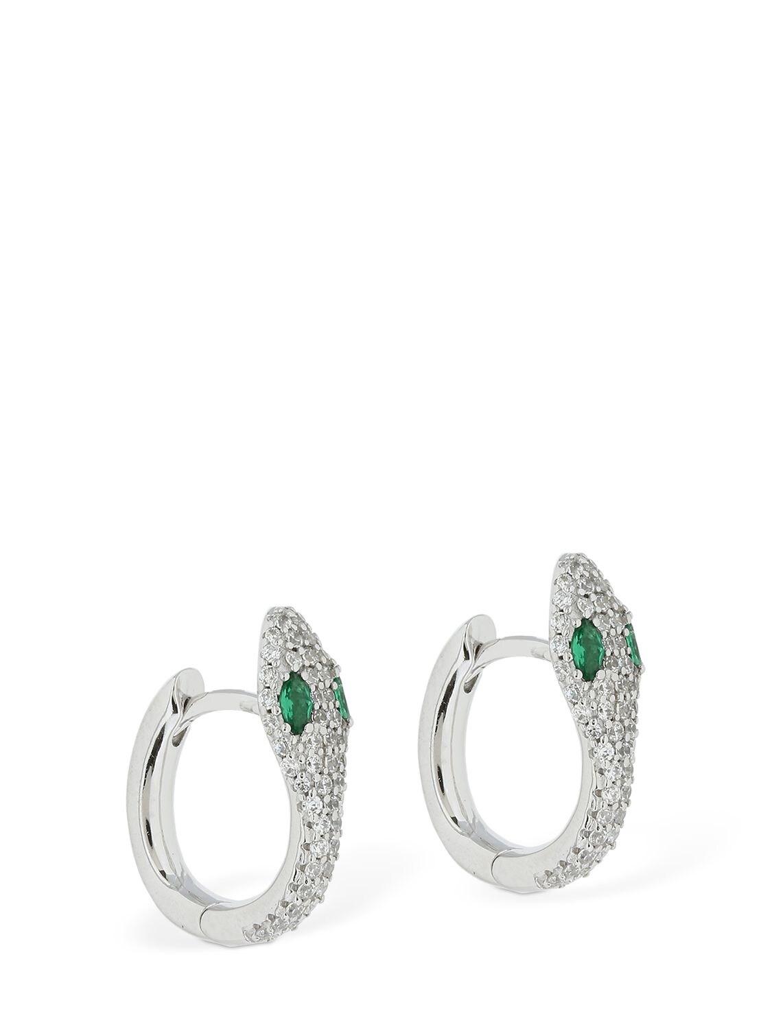 Apm Monaco Serpentine Hoop Earrings Lyst