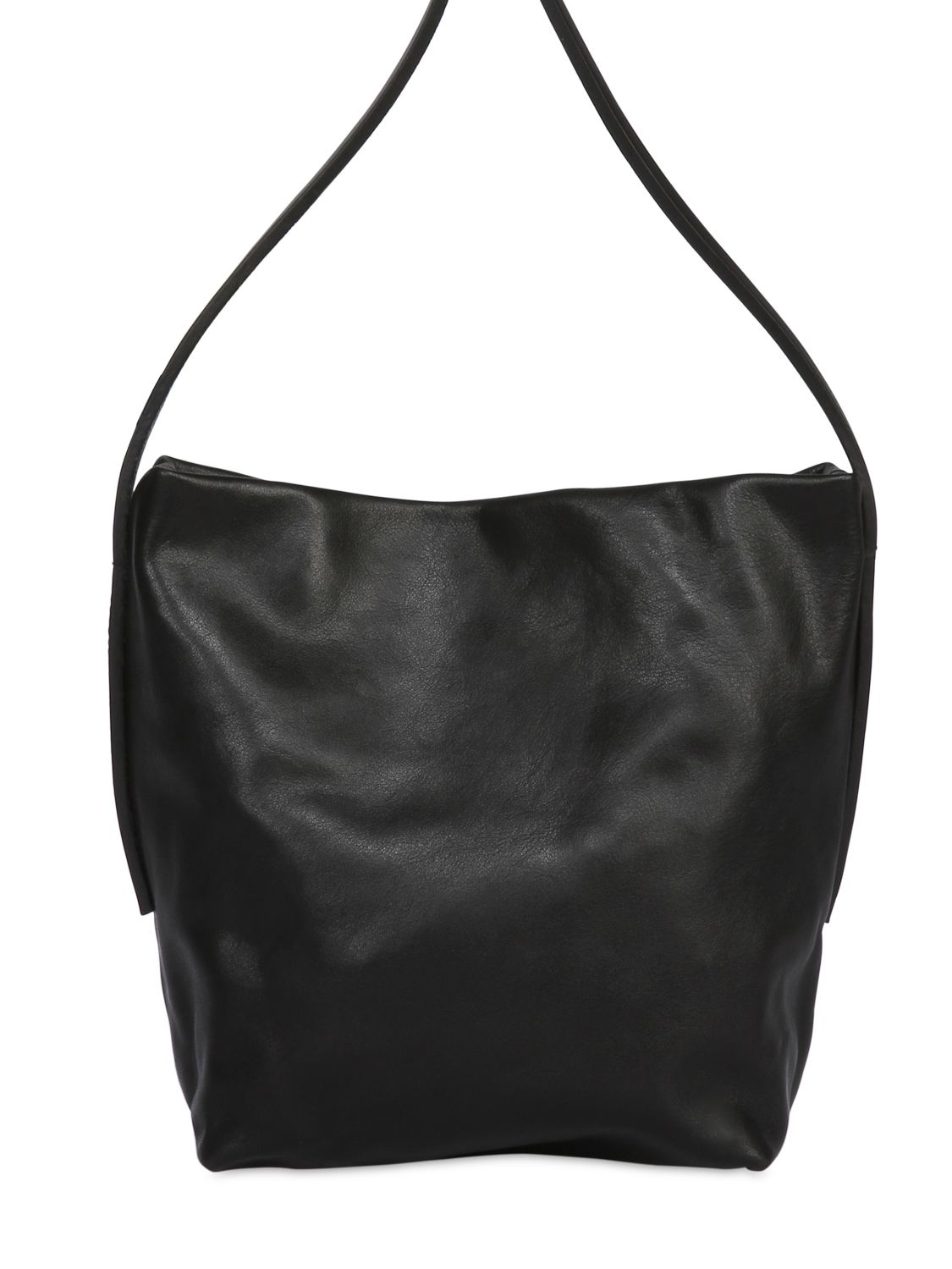 Rick owens Leather Shoulder Bag in Black | Lyst