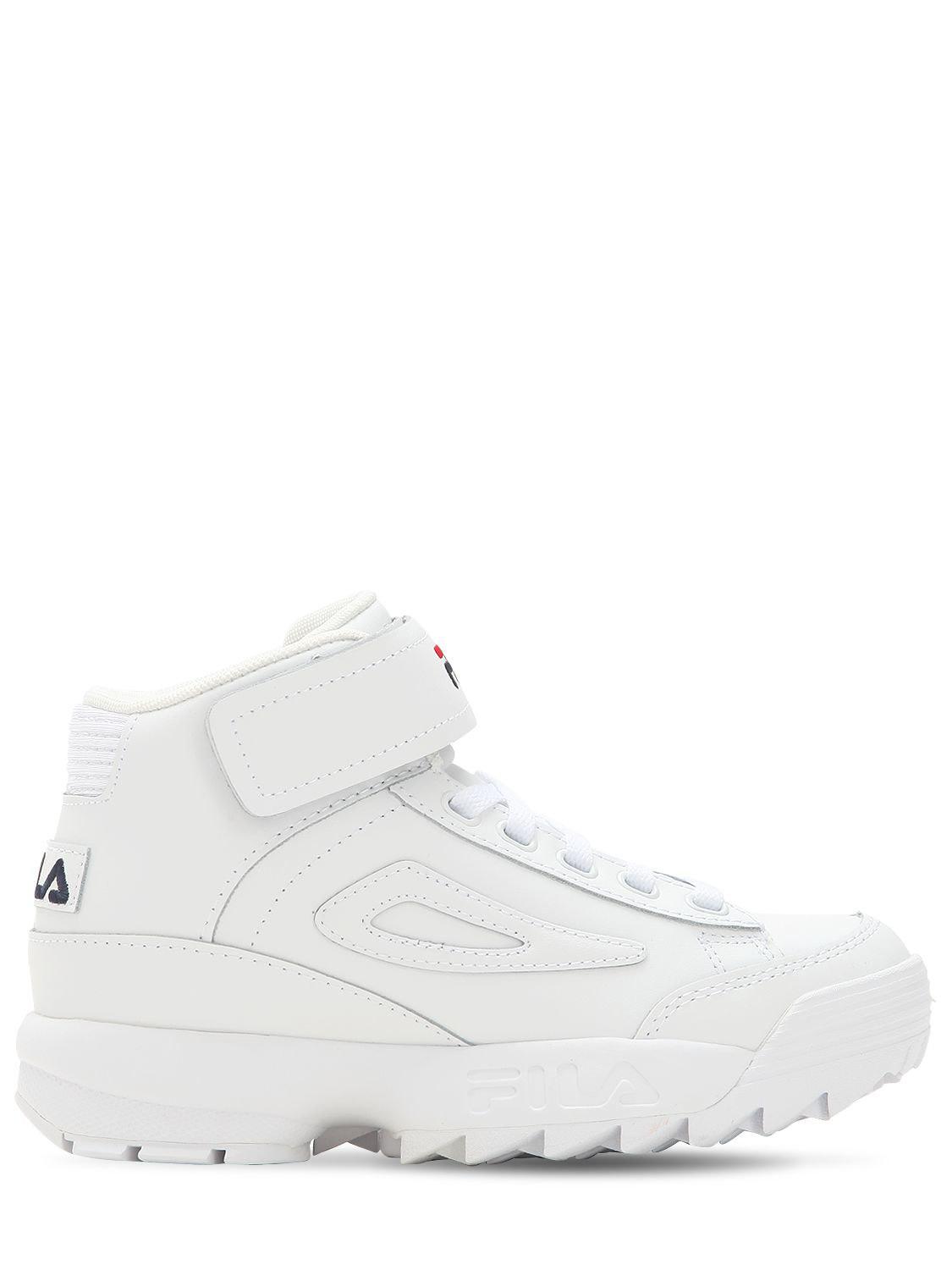 Lyst - Fila Disruptor Leather Platform Sneakers in White - Save 10. ...