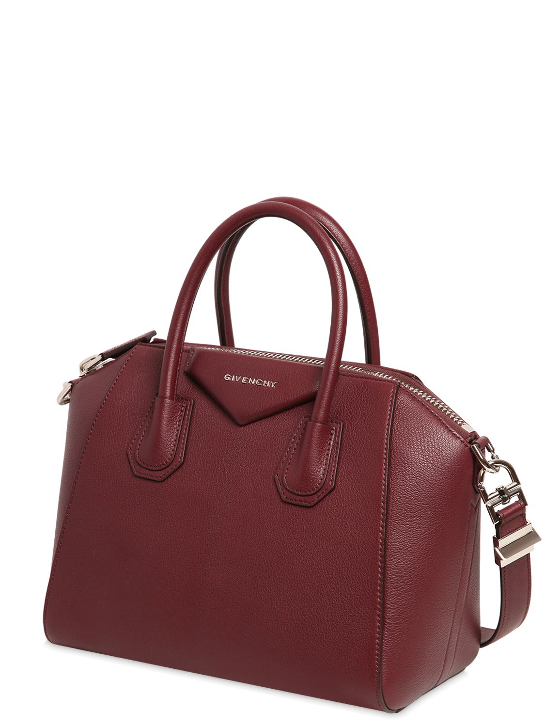 Lyst - Givenchy Small Antigona Grained Leather Bag in Brown