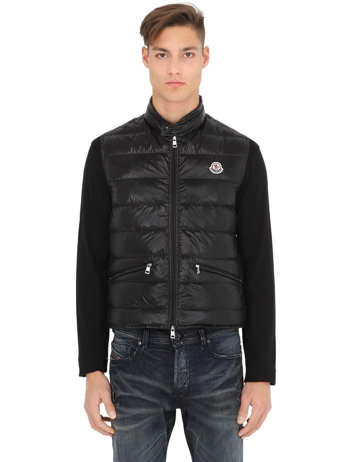 Lyst - Moncler Gui Quilted Nylon Down Vest in Black for Men - Save 14%