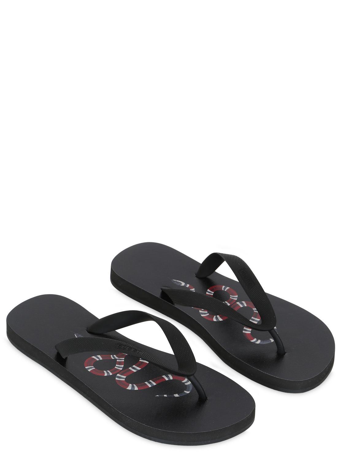 gucci flip flops snake