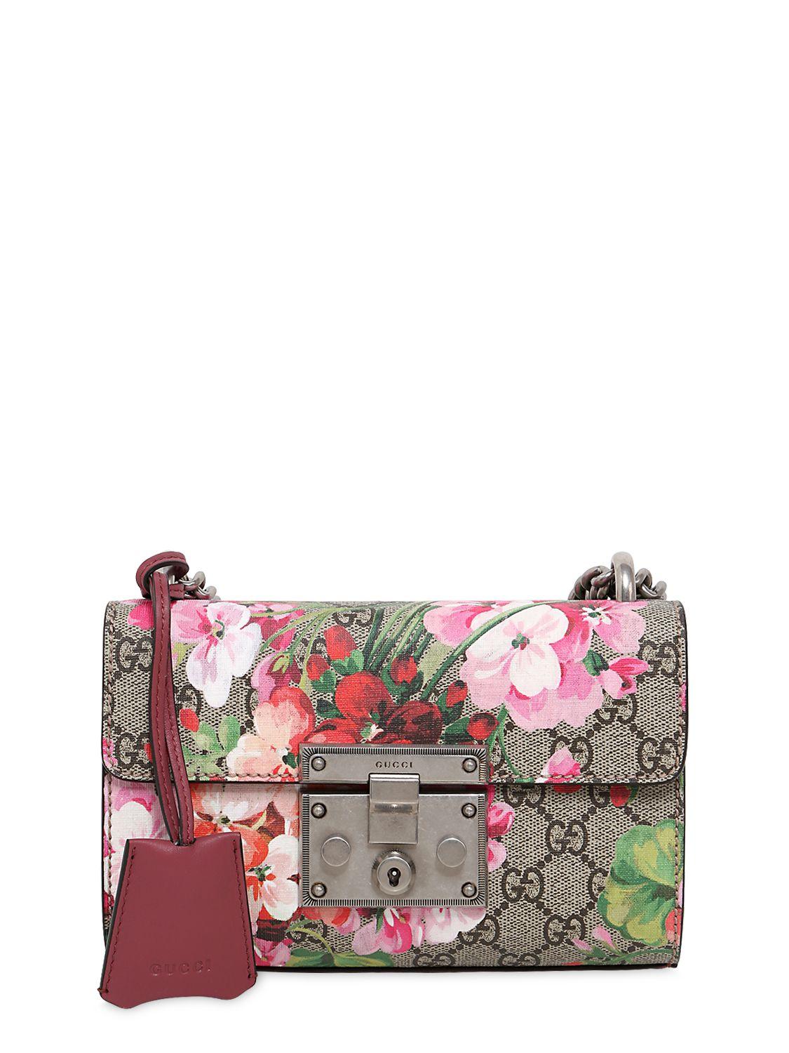 gucci blooms padlock bag