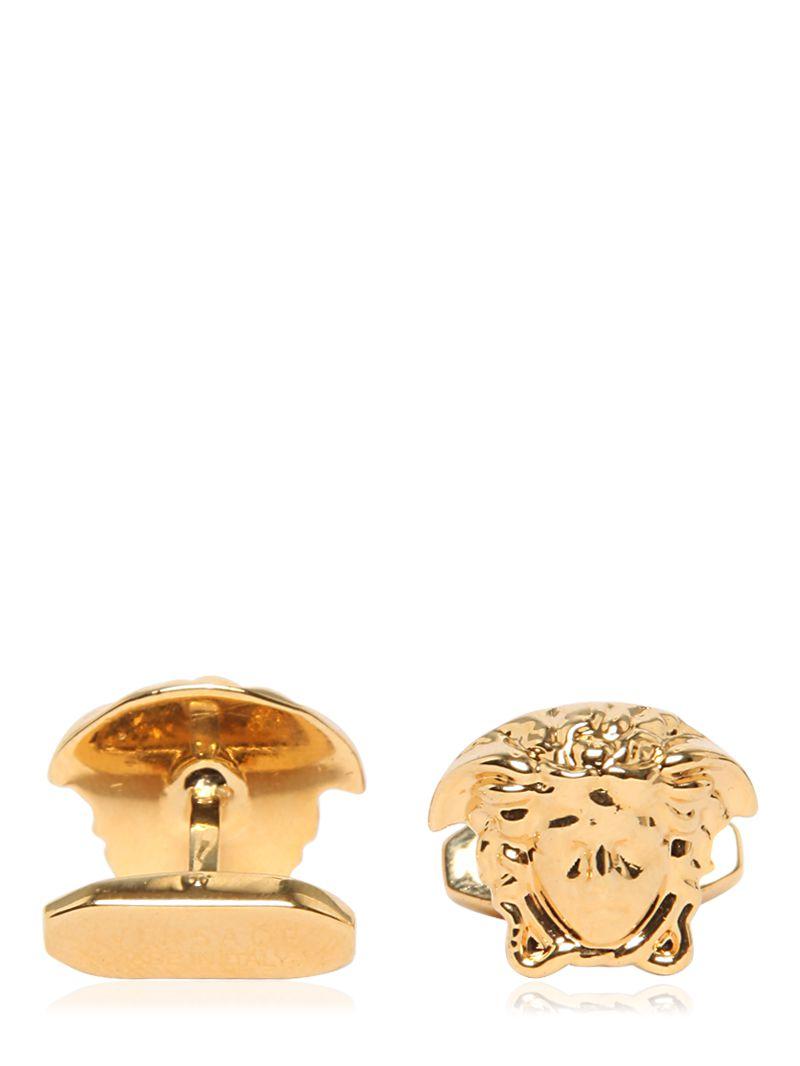 Versace Medusa Cufflinks in Metallic for Men Lyst