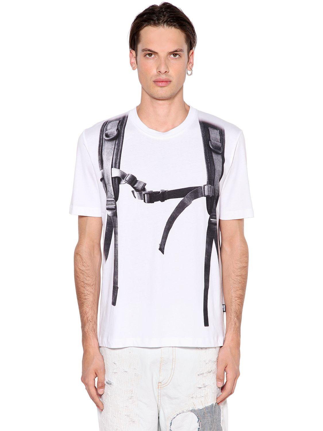 moschino shirt love Jersey Lyst Backpack Moschino T Love Printed Cotton moschino shirt love Jersey Lyst Backpack Moschino T Love Printed Cotton