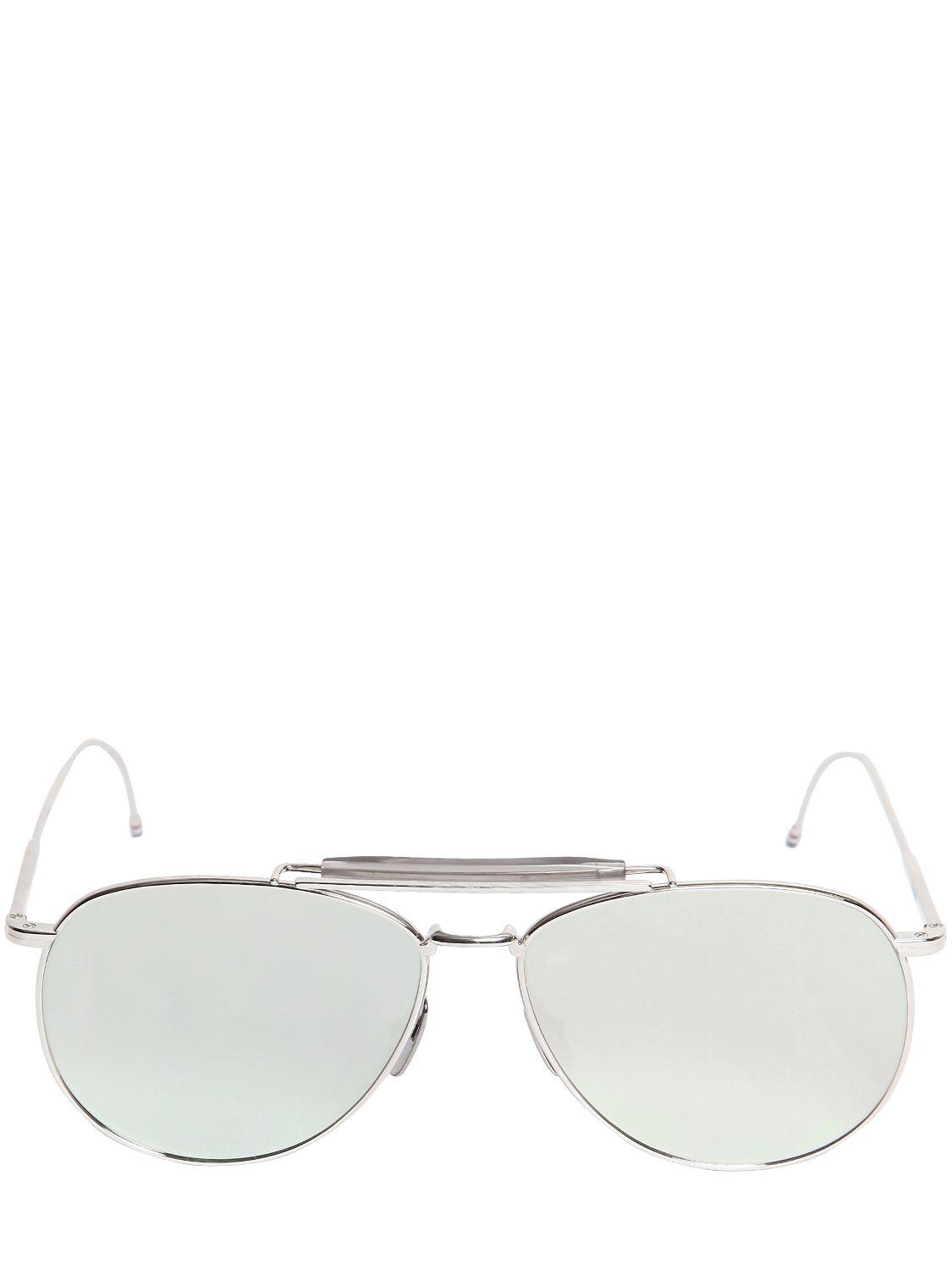 Thom Aviator En De Verres Style Soleil Browne Lunettes Miroirs dhrxtsQC