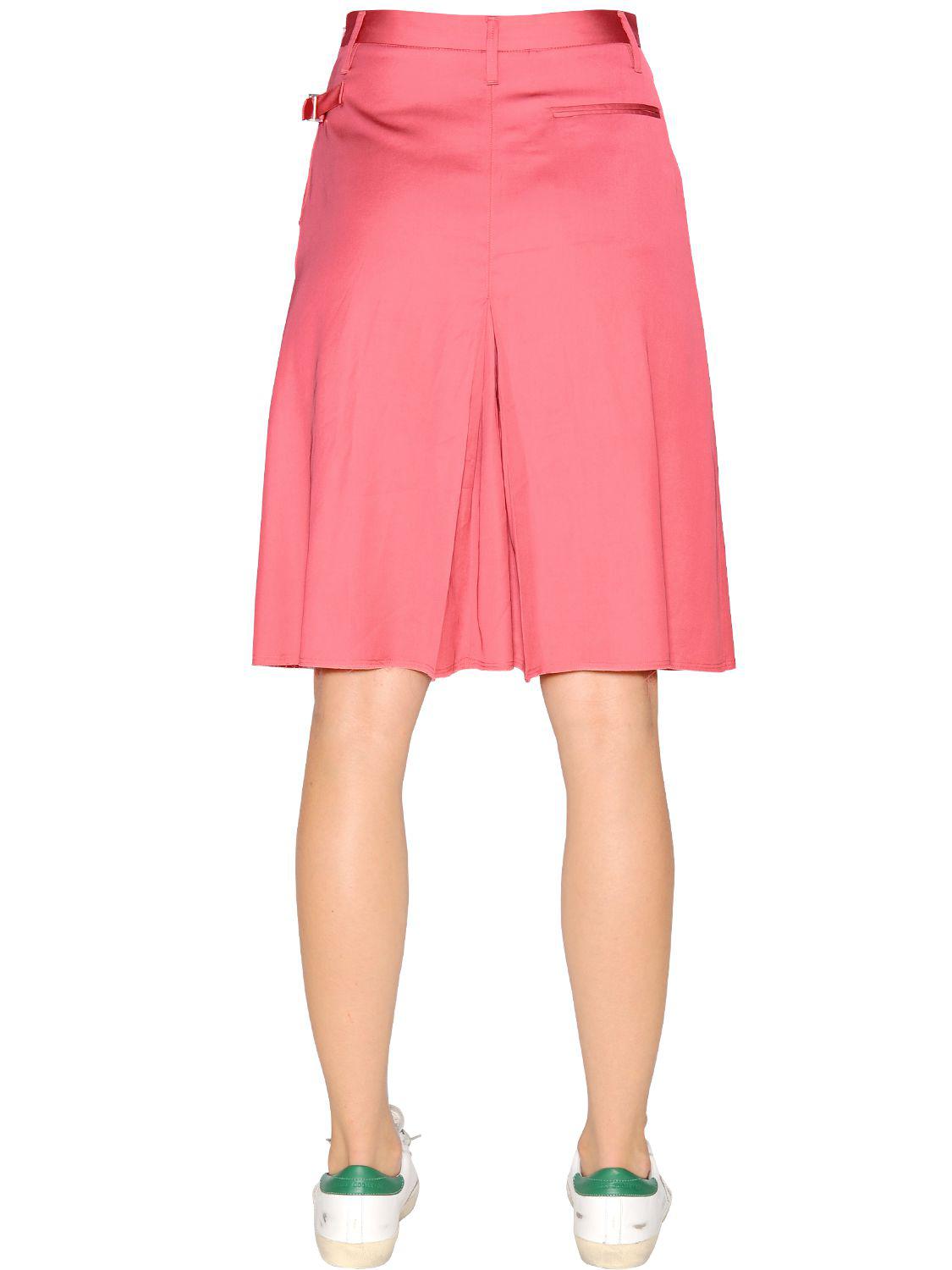 Lyst - Golden Goose Deluxe Brand Pleated Viscose Skirt in Pink