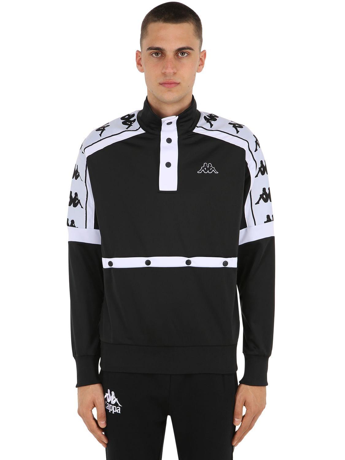 Download Kappa Artan Anorak Sweatshirt W/ Side Bands in Black for ...