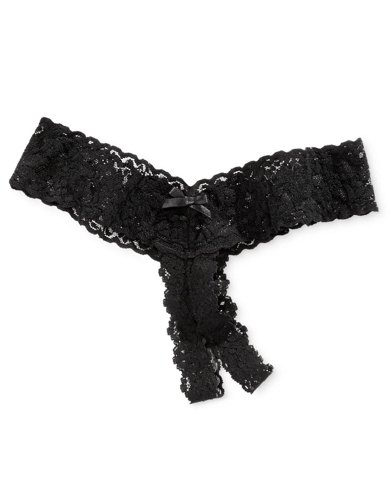 Lyst - Hanky Panky After Midnight Signature Lace Peek-a-boo Bralette ...