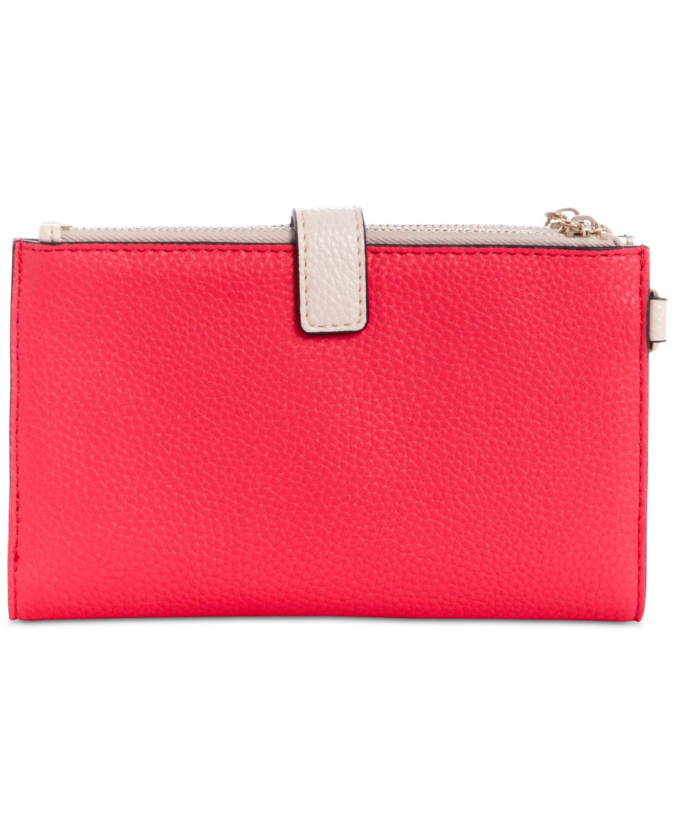 Guess Colette Doublezip Organizer Wallet in Pink Lyst