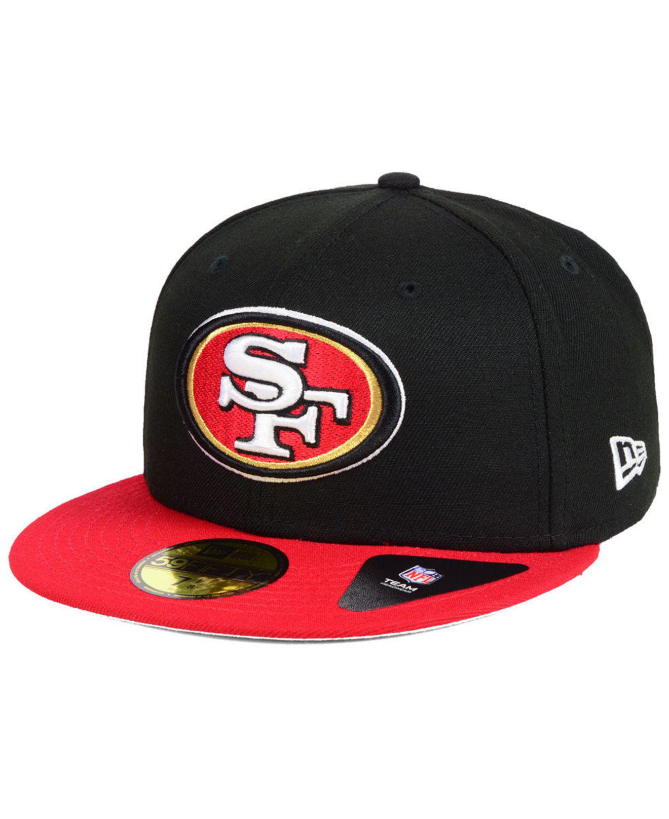 KTZ San Francisco 49ers Team Basic 59fifty Fitted Cap in Black for Men