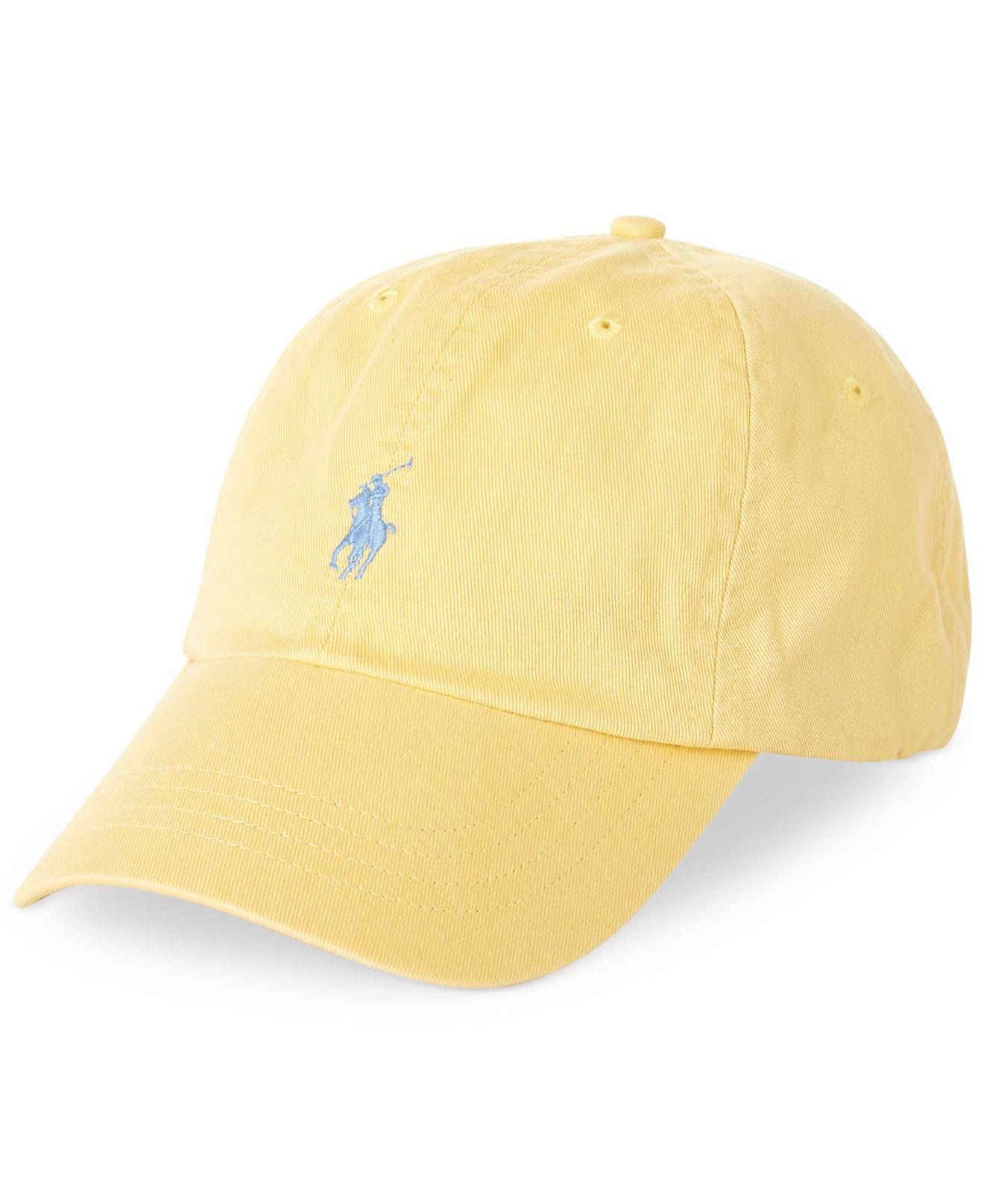 Polo Ralph Lauren Chino Sport Cap in Yellow for Men - Lyst