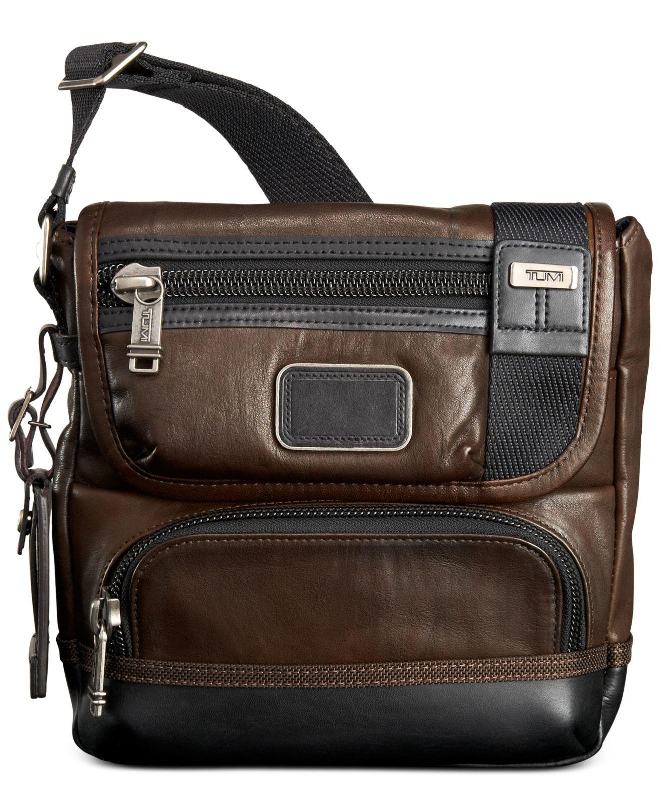 Lyst - Tumi Alpha Bravo Barstow Leather Crossbody in Brown for Men