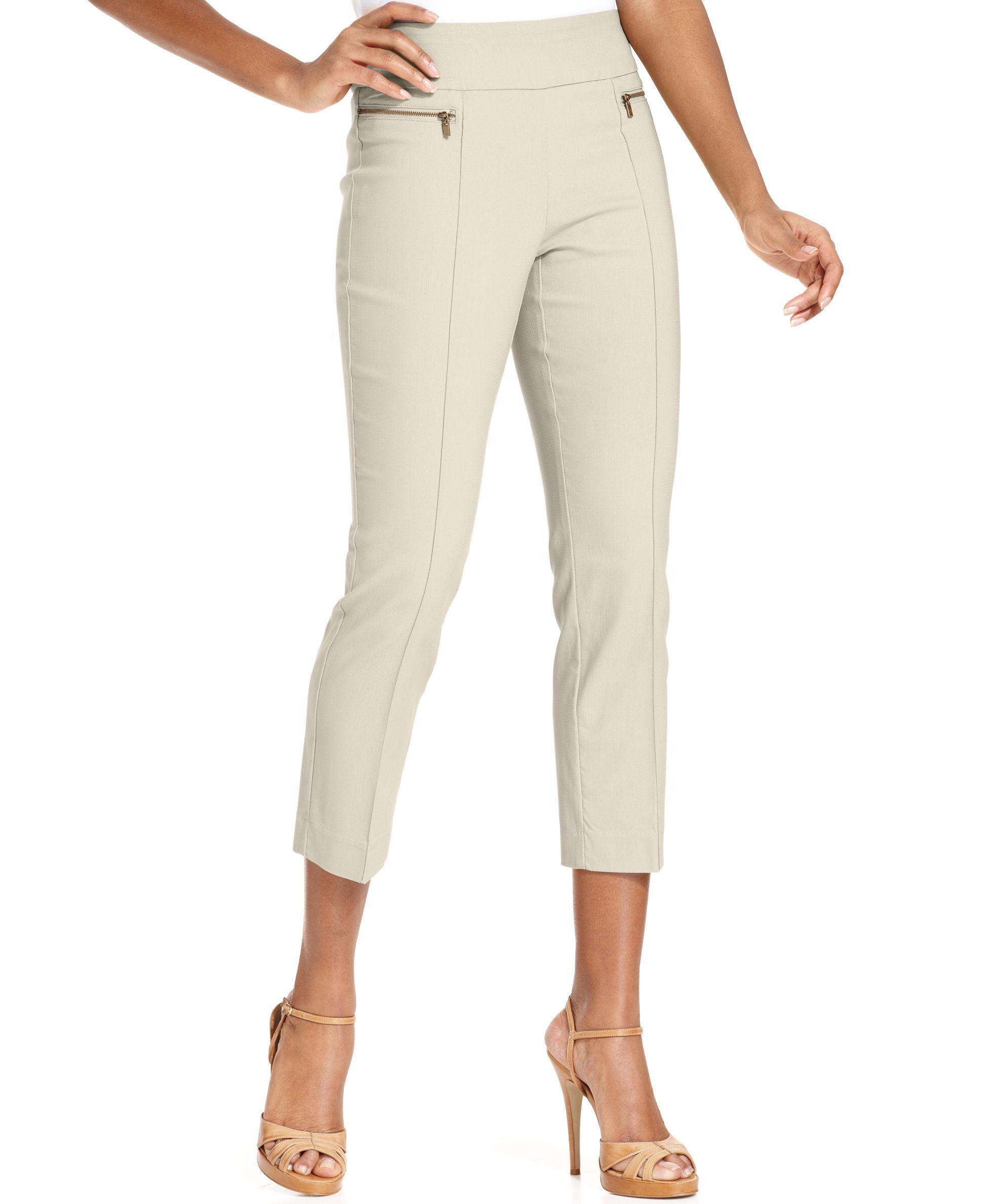 petite stretch capri pants