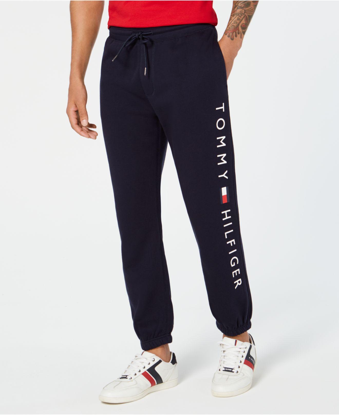 Lyst - Tommy Hilfiger Logo Jogger Pants, Created For Macy's in Blue for Men