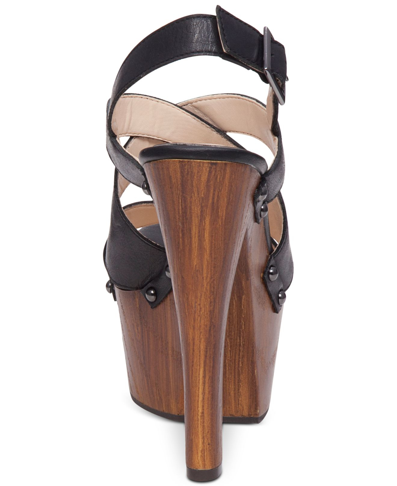 jessica simpson wood platform shoes