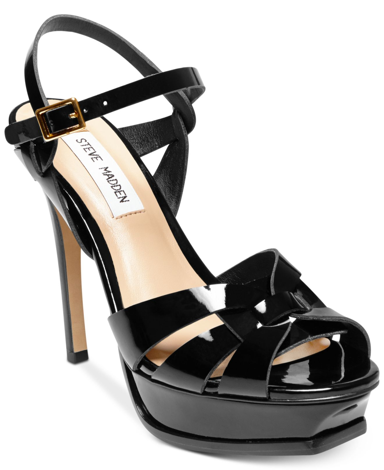 Steve madden Women's Kananda Platform High-heel Sandals in Black (Black ...