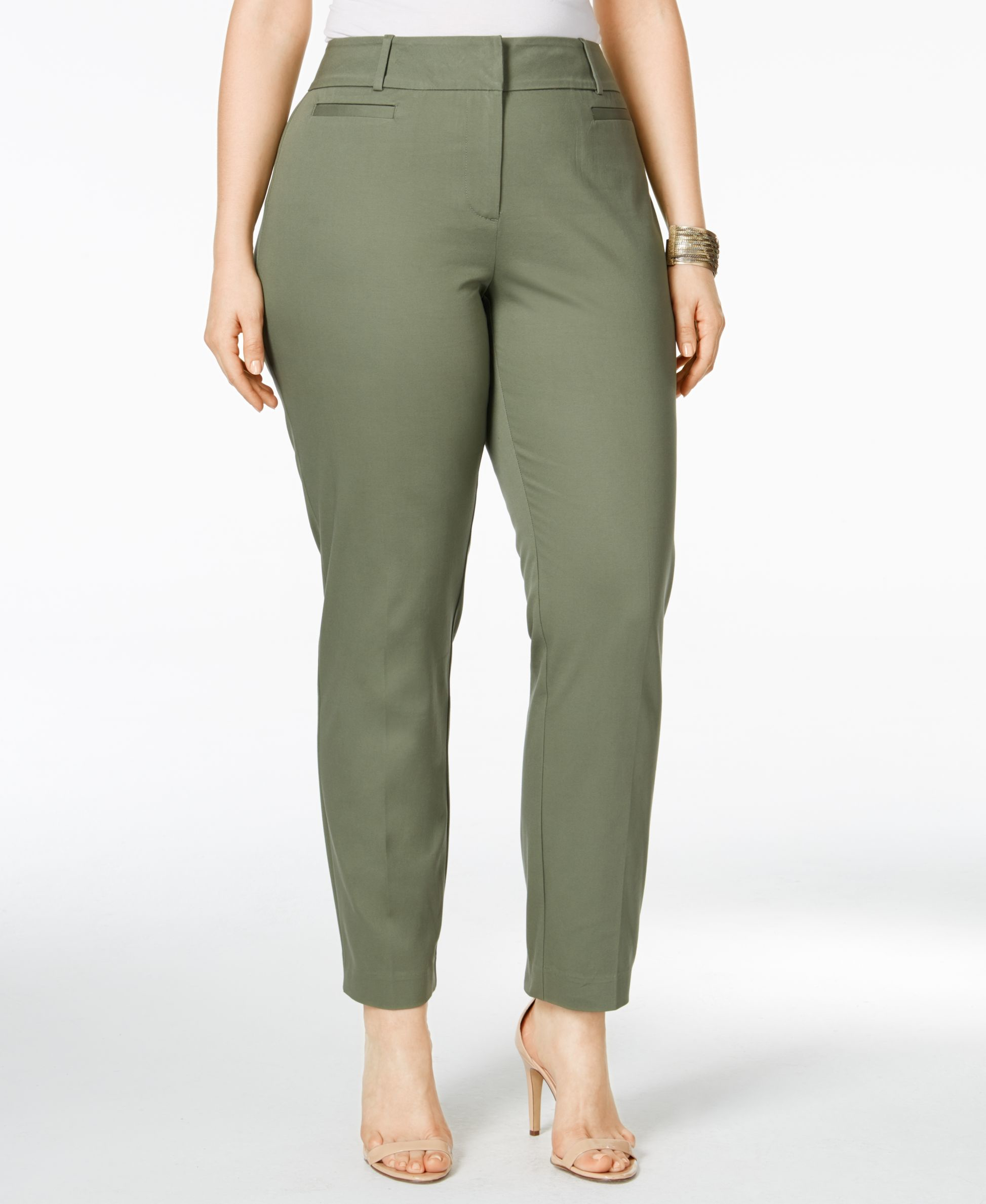 Lyst - Style & Co. Plus Size Slim-leg Ankle Pants, Only At Macy's in Green