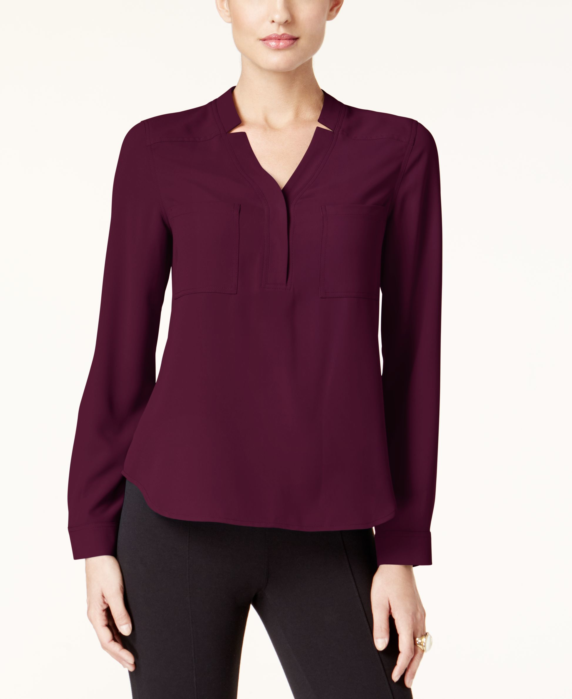 nine west long sleeve jumpsui