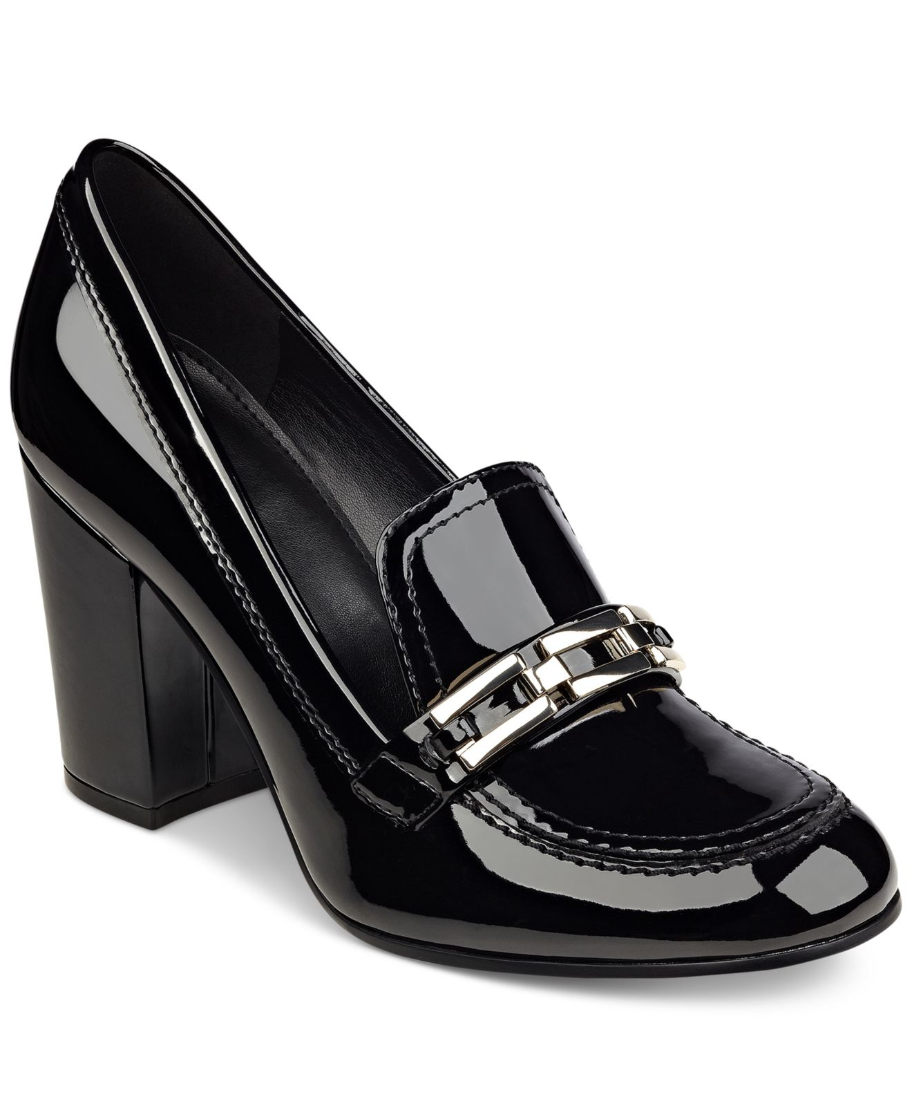 Lyst - Marc Fisher Barley Tailored Block-heel Pumps in Black