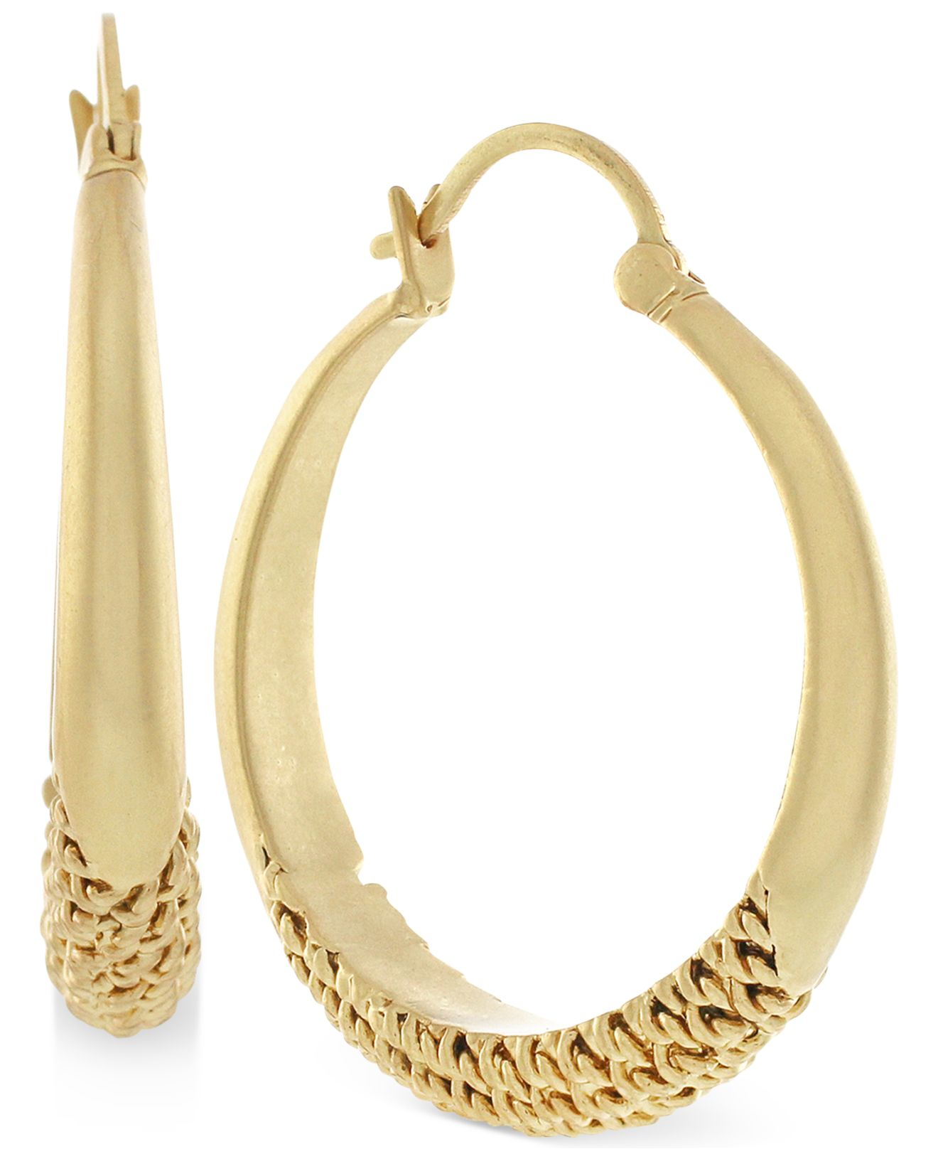 Lyst - Vince camuto Gold-tone Linear Huggie Hoop Earrings in Metallic