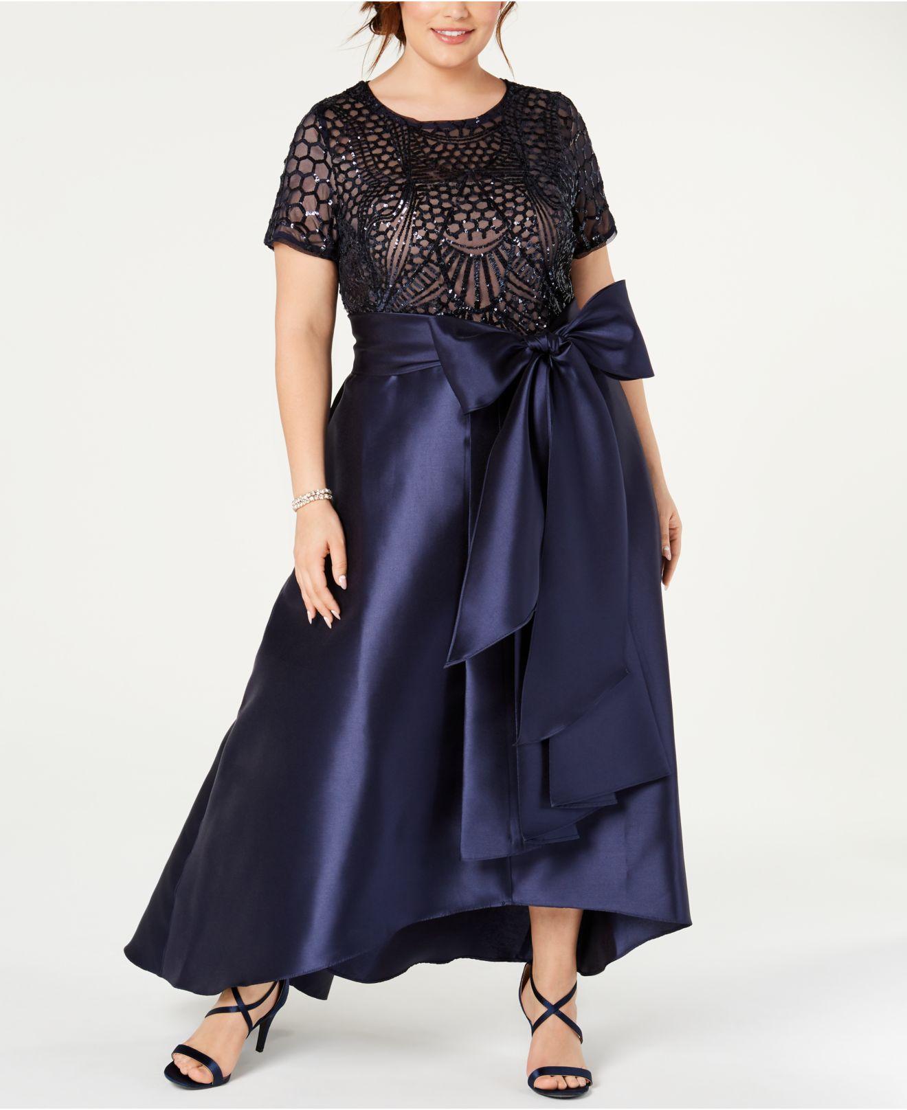 r and m richards plus size gowns