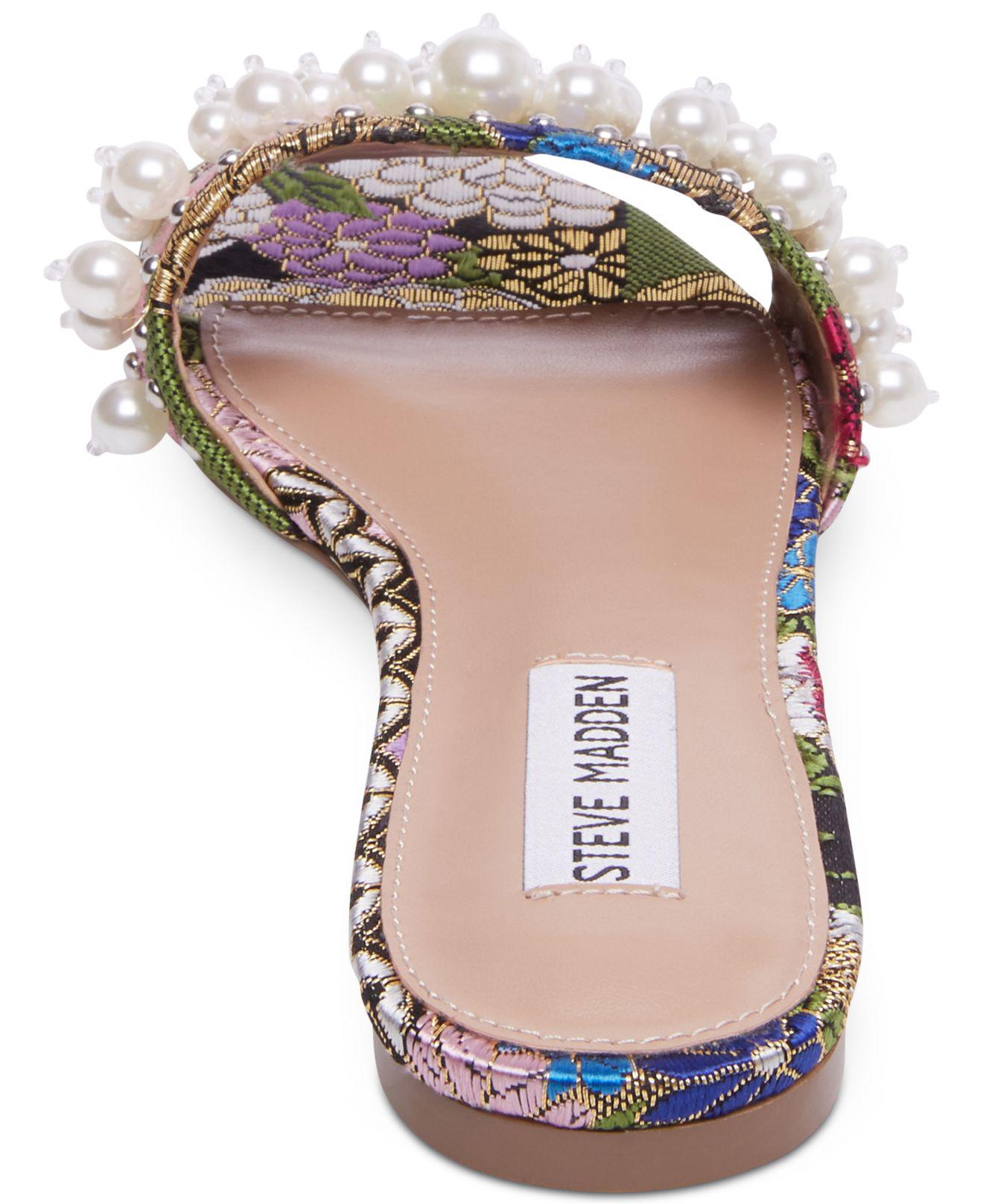 steve madden heels with pearls