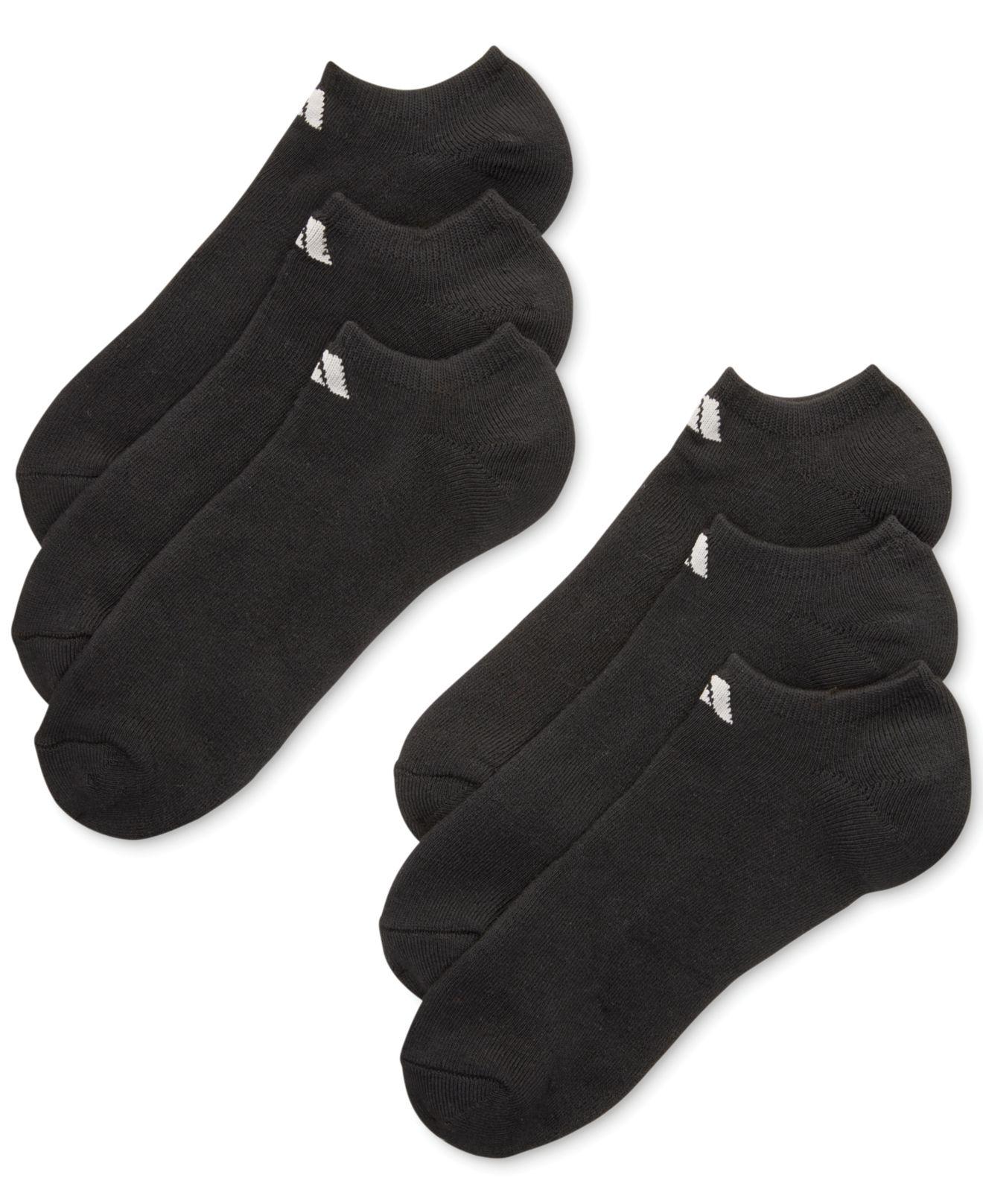 Lyst adidas Men's Performance Athletic Noshow Socks 6pack in Black for Men