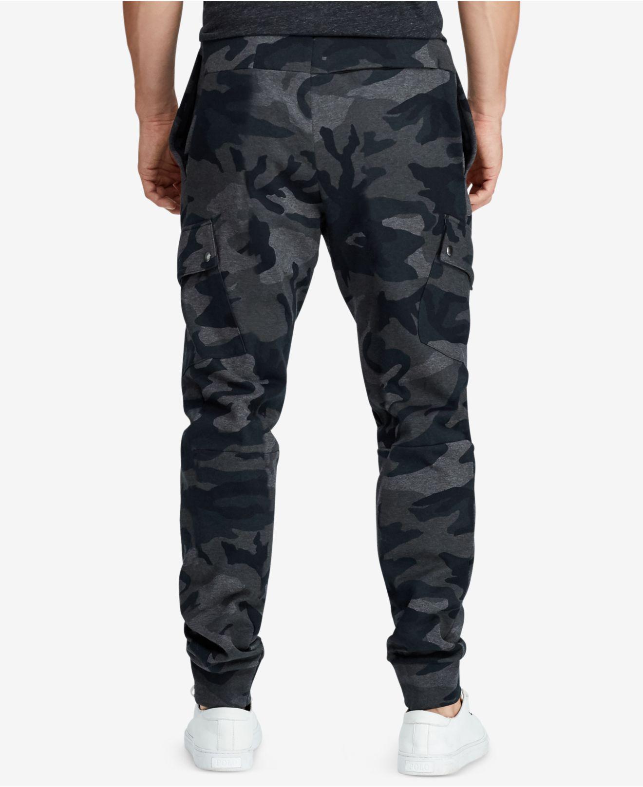 camo cargo jogger pants