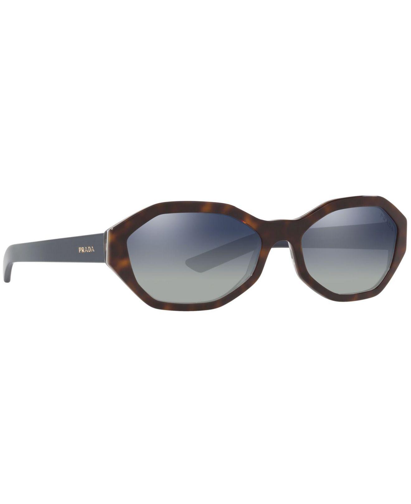 Prada Conceptual 56mm Geometric Sunglasses In Blue Lyst