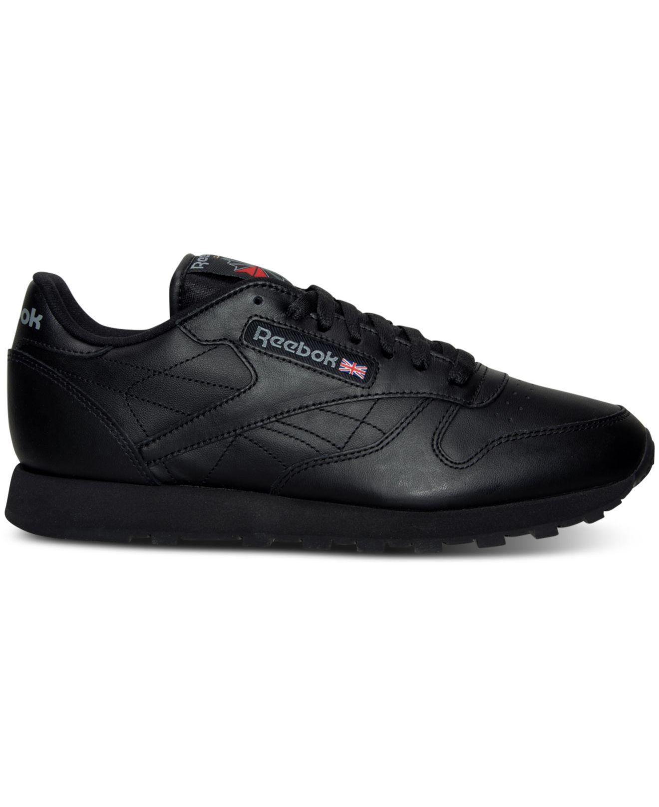 Lyst - Reebok Classic Leather Sneakers in Black for Men