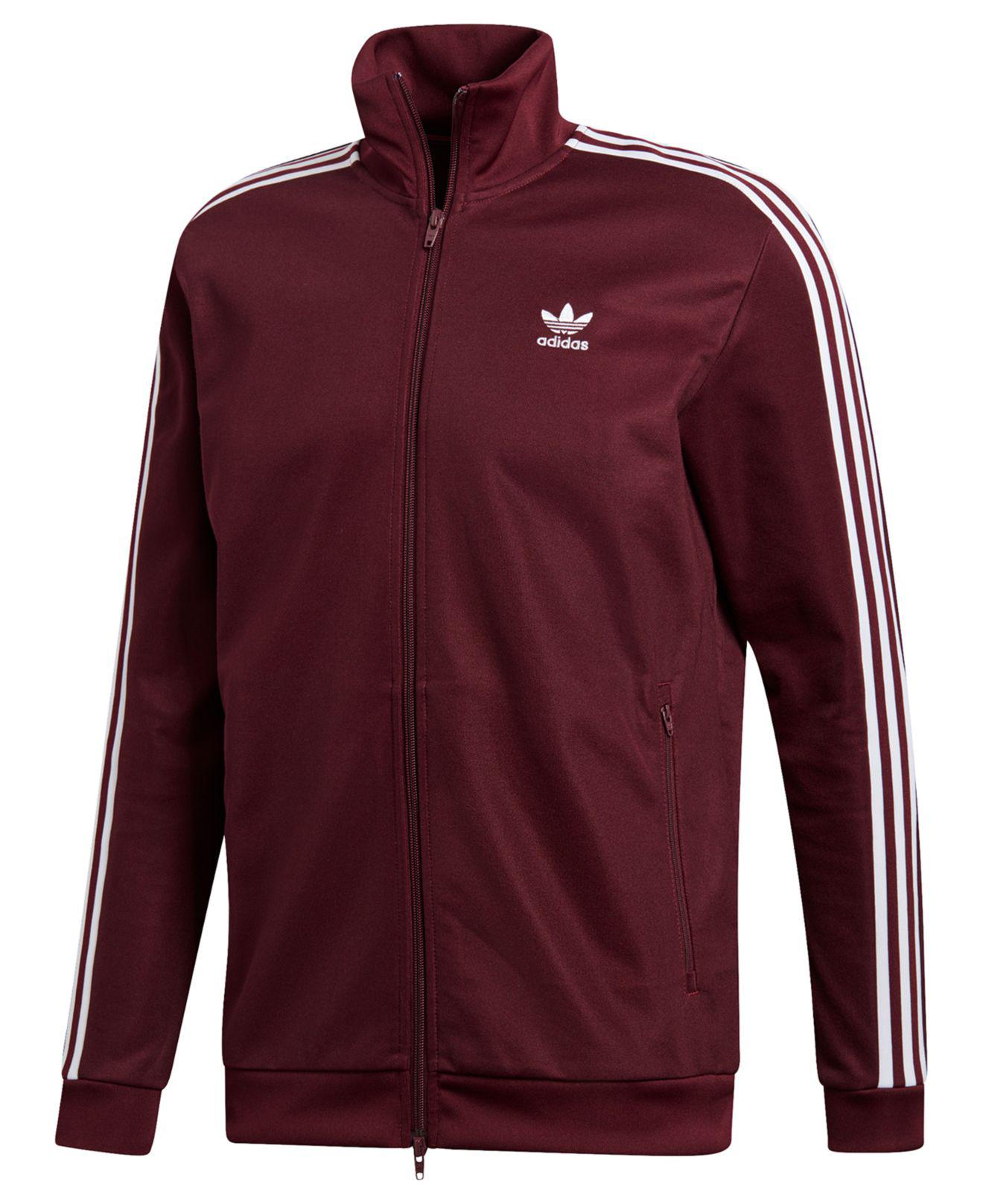 adidas Adicolor Beckenbauer Track Jacket in Red for Men adidas Adicolor Beckenbauer Track Jacket in Red for Men