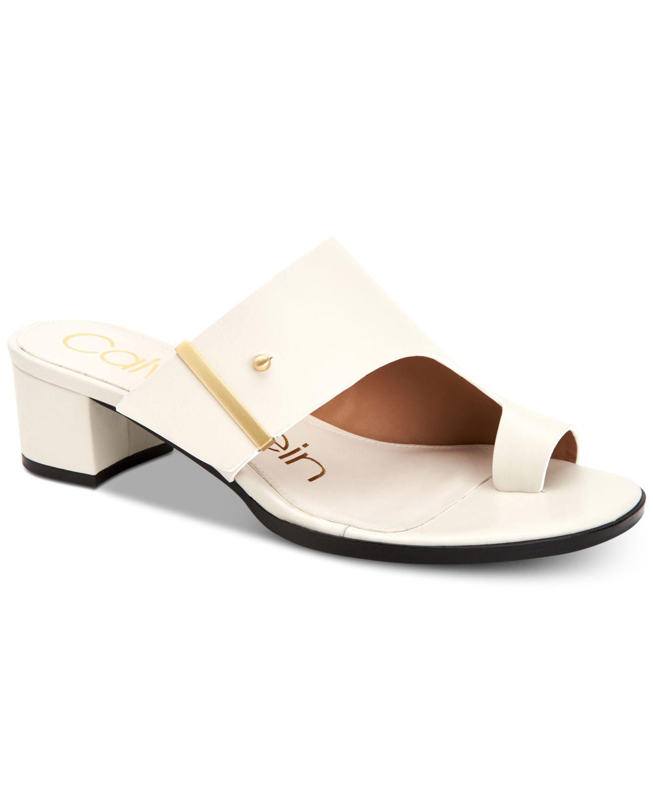 Lyst - Calvin Klein Daria Dress Sandals, Created For Macy's in White