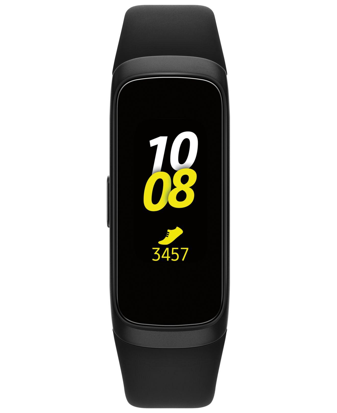 Samsung Unisex Galaxy Fit Black Elastomer Strap Touchscreen Smart Watch