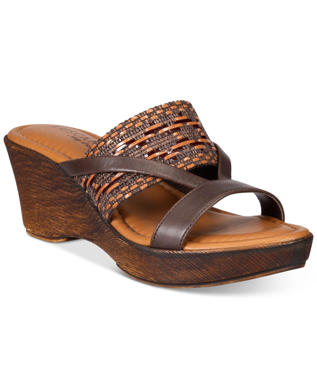 Lyst Easy Street Tuscany Rachele Sandals in Brown