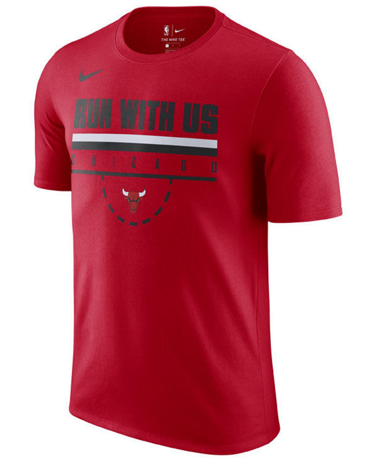 Lyst - Nike Chicago Bulls Team Verbiage T-shirt in Red for Men