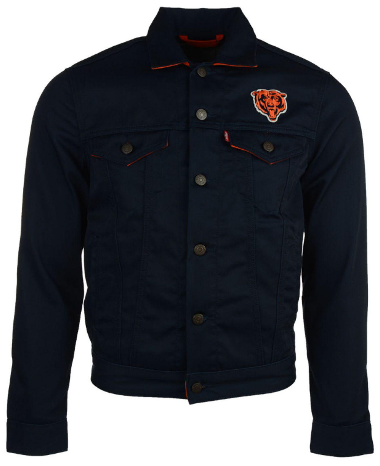 Download Lyst - Levi'S Chicago Bears Trucker Jacket in Blue for Men
