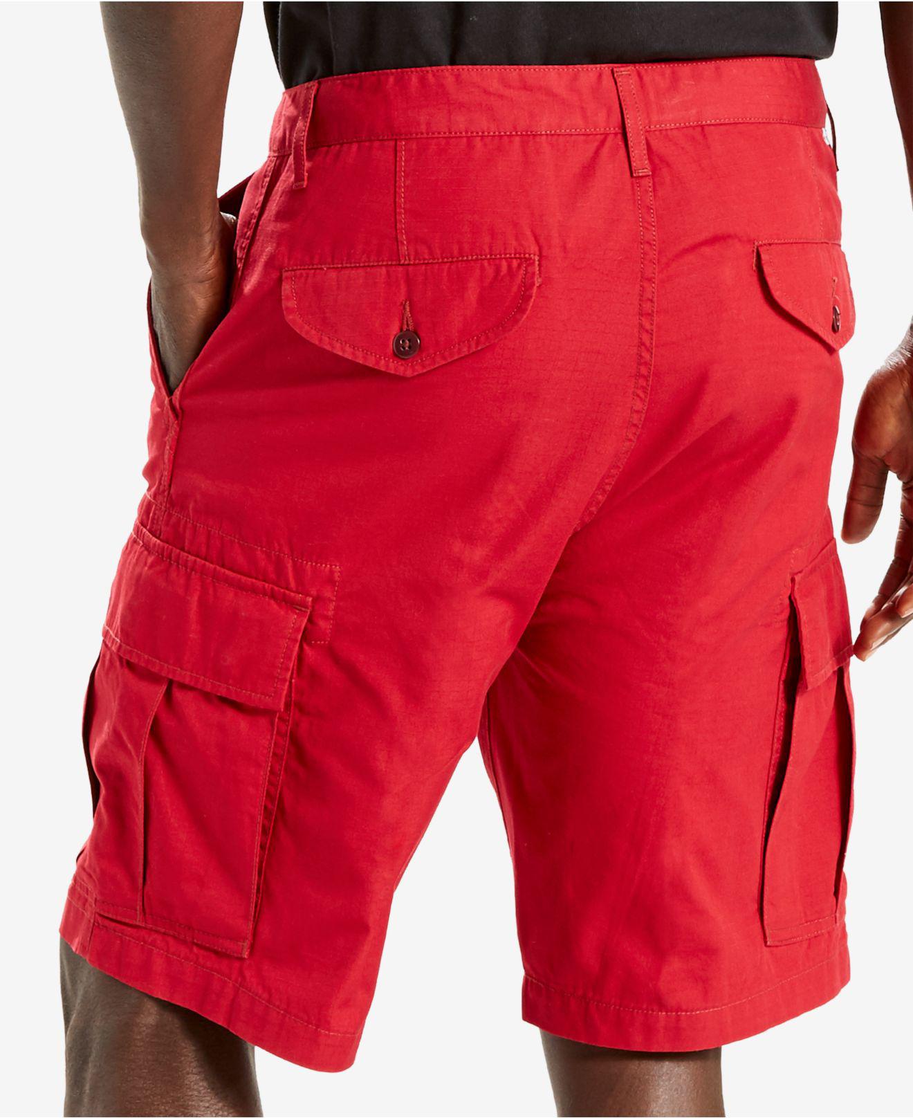 Lyst - Levi's Carrier Cargo Shorts in Red for Men