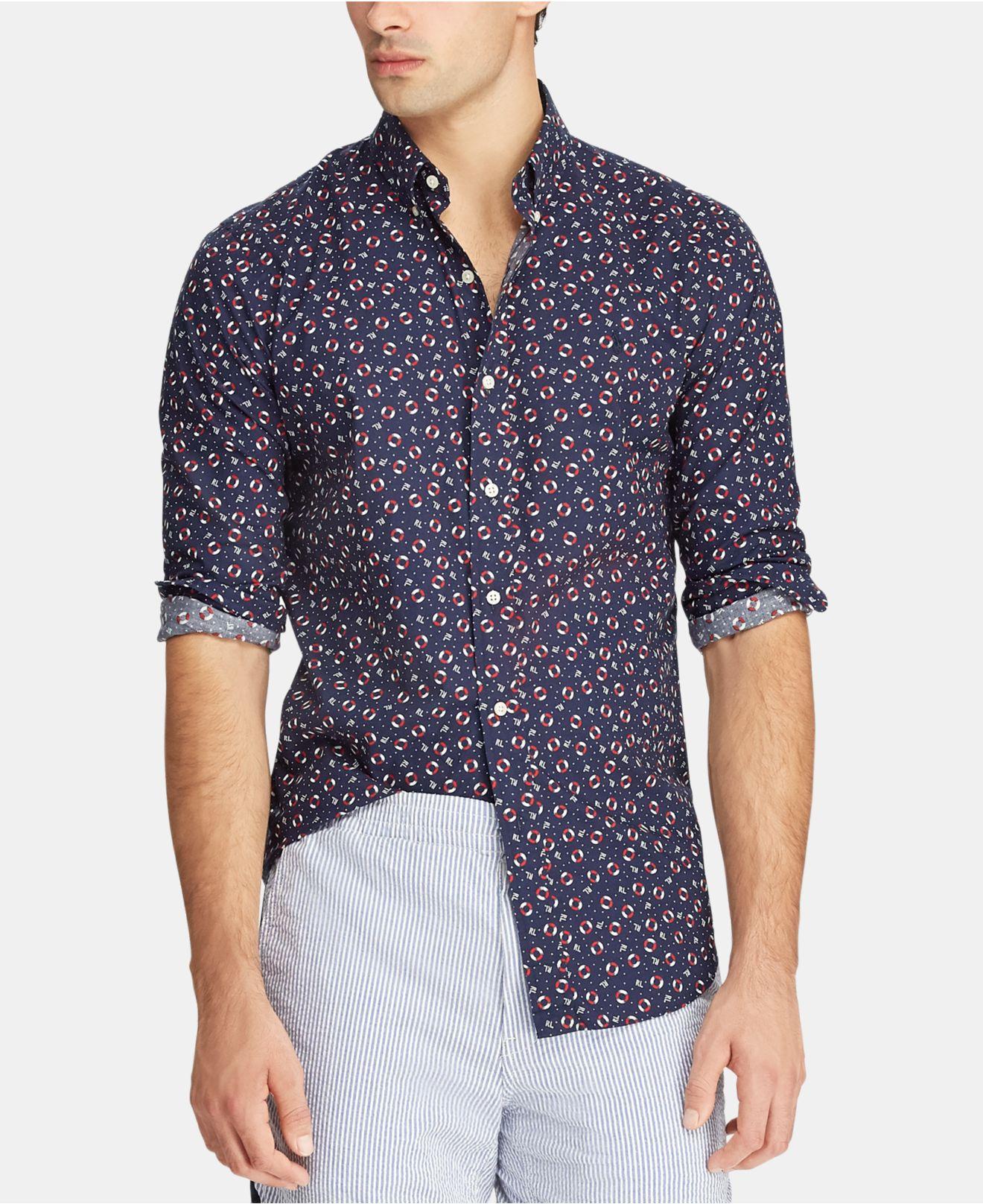 polo ralph lauren men's classic fit poplin shirt