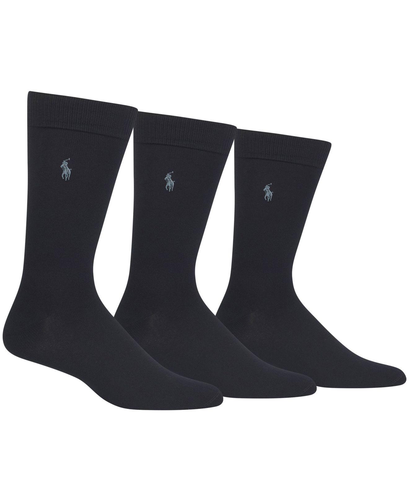Lyst Polo Ralph Lauren 3 Pack Supersoft Extended Size Dress Socks in
