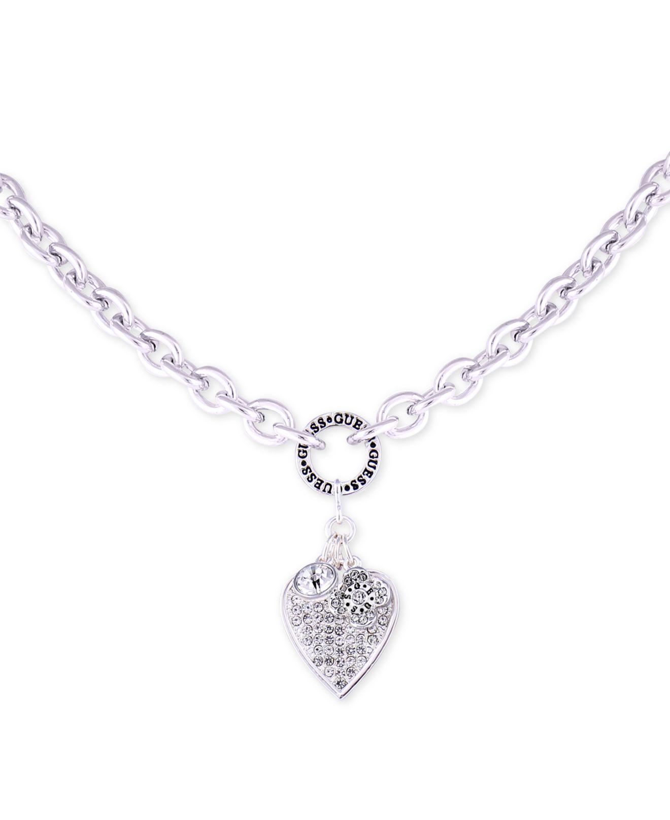 Guess heart necklace and bracelet Clearance