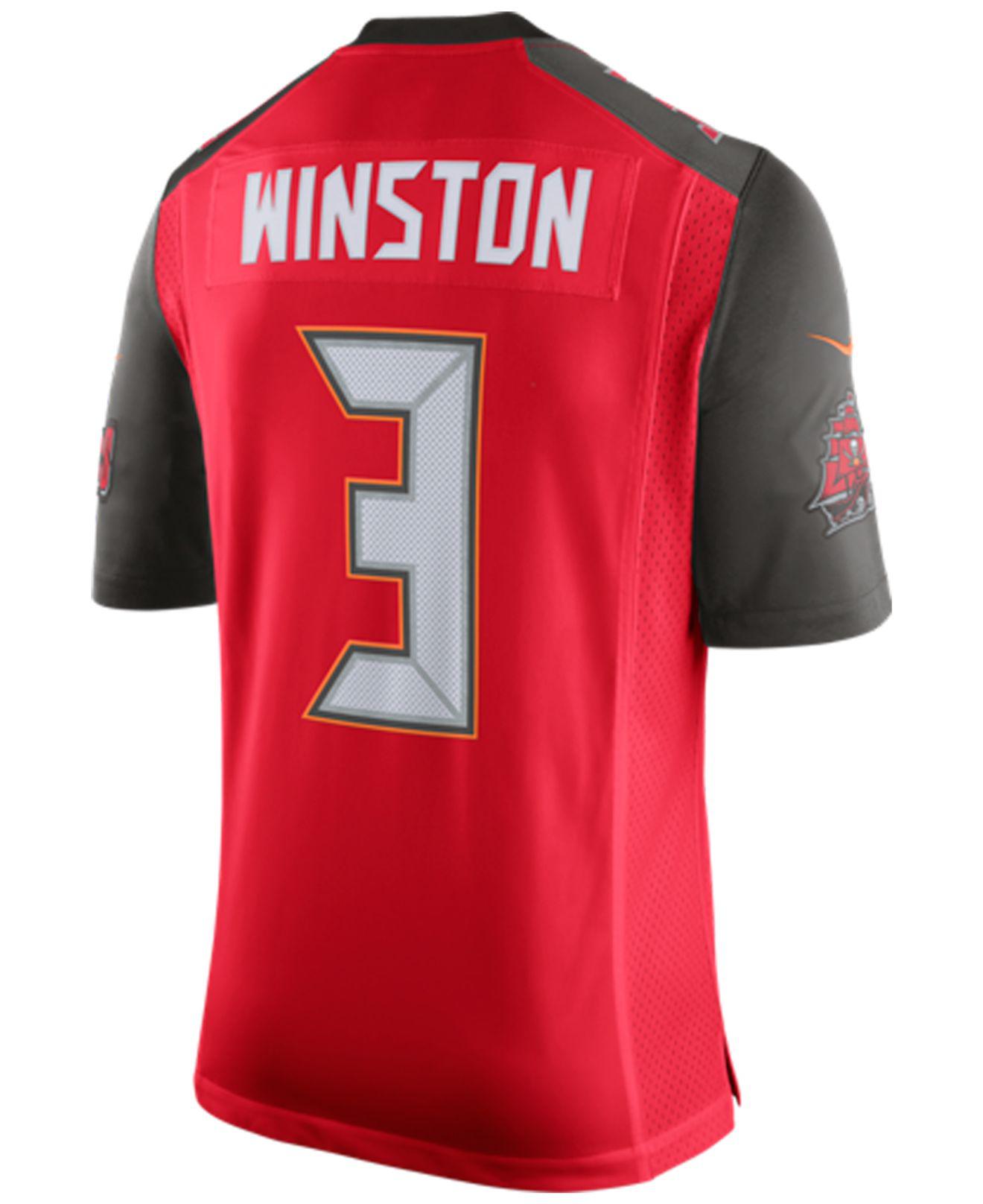 Lyst - Nike Jameis Winston Tampa Bay Buccaneers Limited Jersey in Red ...